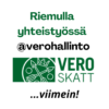 Riemulla yhteisty&ouml;ss&auml; @verohallinto ...viimein!